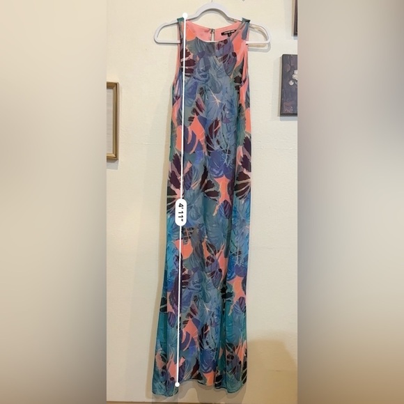 Gianni Bini Tropical Print Sleeveless Maxi Dress - Picture 7 of 8